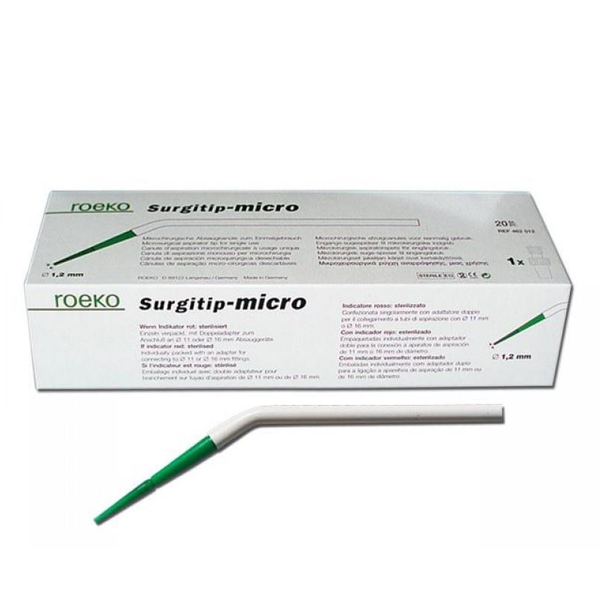 Изображение Слюноотсосы (наконечники для аспирации) 20шт Roeko Surgitip-micro стер 1 из 1