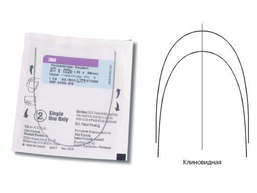Изображение Дуга стальная Пермахром Ризилиэнт / Permachrome Resilient Archwire SS OFI L 016 1шт 4293-308 1 из 1