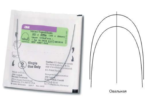 Изображение Дуга нитиноловая Юнитек Суперэластик / Unitek Nitinol Super Elastic Archwire OFIII U 014 1шт 4296-911 1 из 1