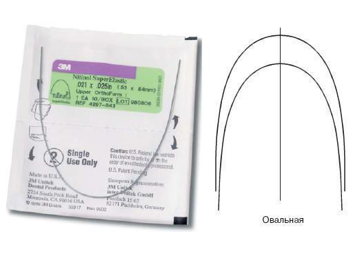 Изображение Дуга нитиноловая Юнитек Суперэластик / Unitek Nitinol Super Elastic Archwire OFIII L 018 1шт 4296-916 1 из 1