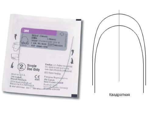 Изображение Дуга нитиноловая Юнитек Суперэластик / Unitek Nitinol Super Elastic Archwire OFII U 019х025 1шт 4297-815 1 из 1