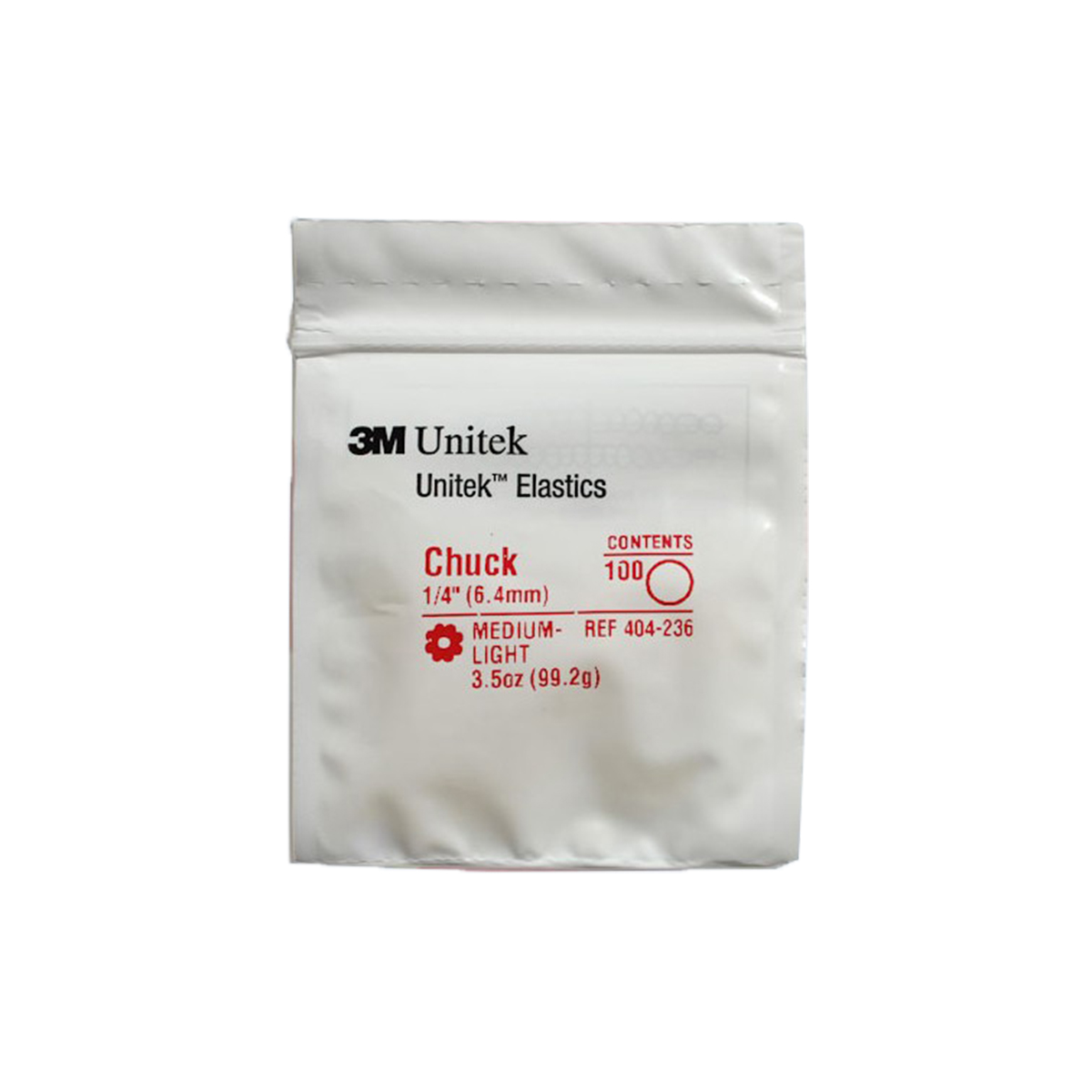 Изображение Кольцо эластичное Чак 99,2гр 6,4мм / Latex Elastics Chuck 3,5oz 1/4" Medium-light 100шт 404-236 1 из 1