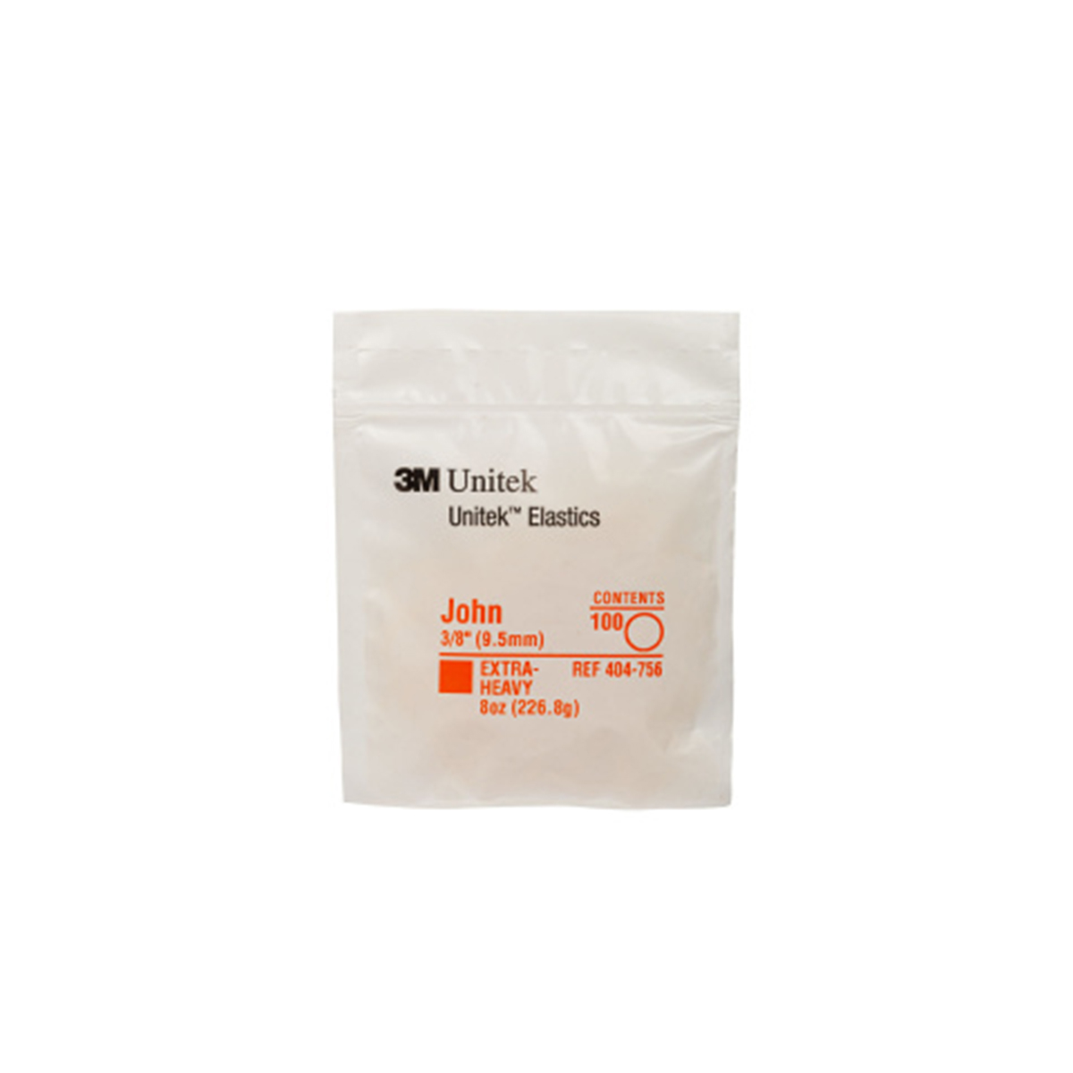 Изображение Кольцо эластичное Джон 226,8гр 9,5мм / Latex Elastics 8oz 3/8" Extra-heavy 100шт 404-756 1 из 1
