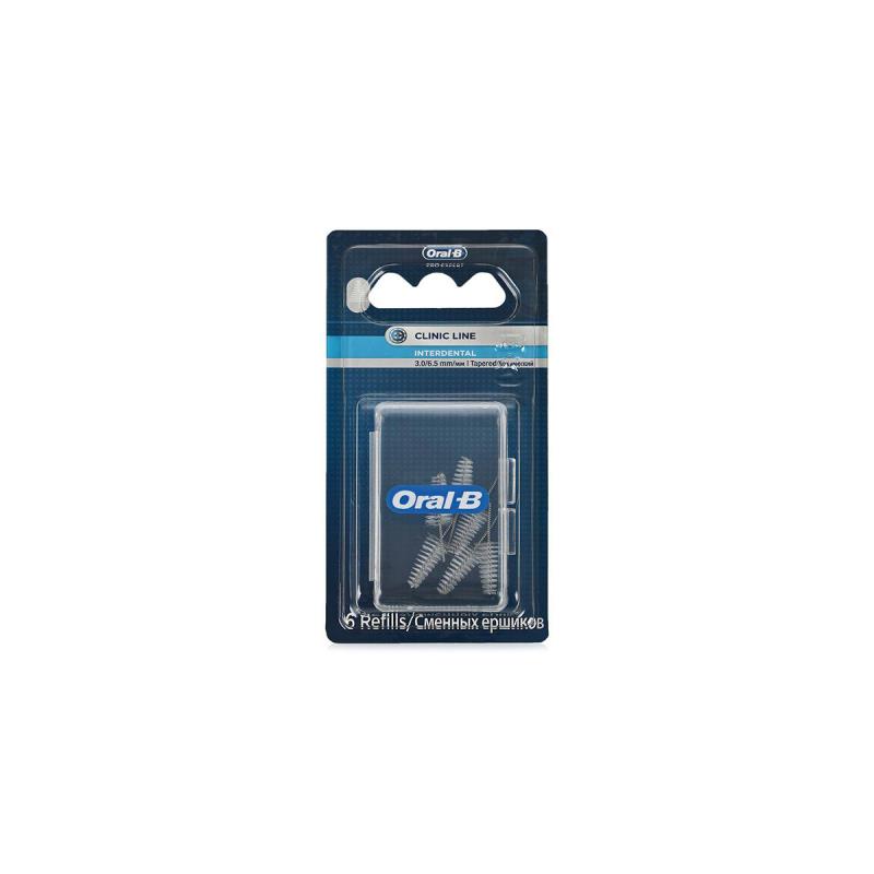 Изображение Ершики ORAL-B 6шт сменные для межзубной щетки конические