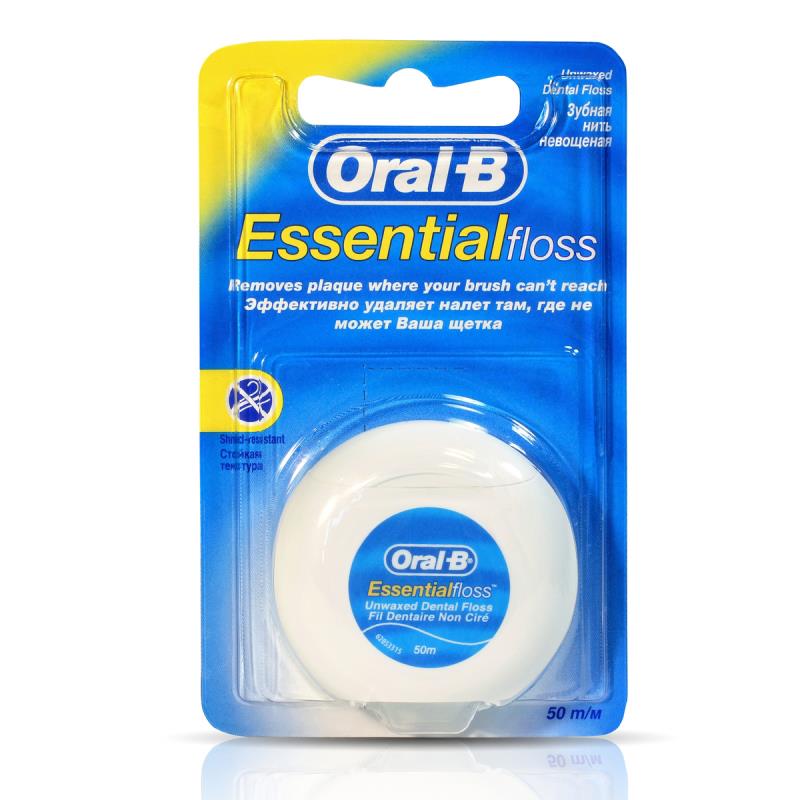 Изображение Зубная нить ORAL-B Essential невощенная 50м 1 из 1