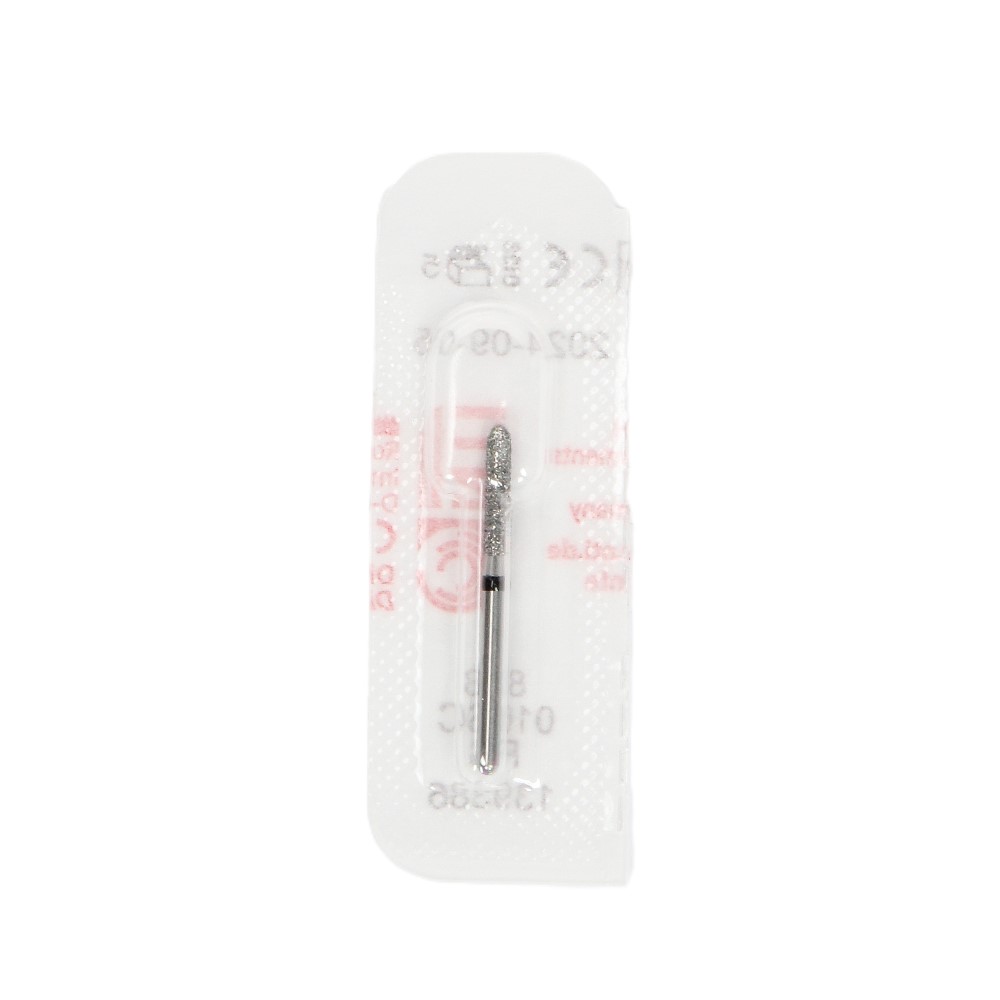 Изображение Бор алмазный 878-016SC-FG, торпеда, черный, NTI, 1шт 2 из 2