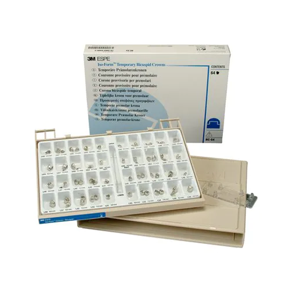 Изображение Коронки из сплава олова и серебра для премоляров/Bicuspid Set-Ion Iso-Form 1 из 1