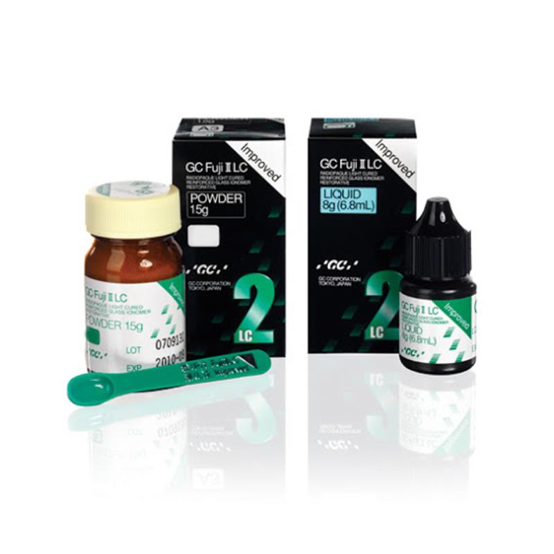 Изображение Фуджи II лс / Fuji II LC Improved powder А3 порошок 15гр + 6,8 жидкость