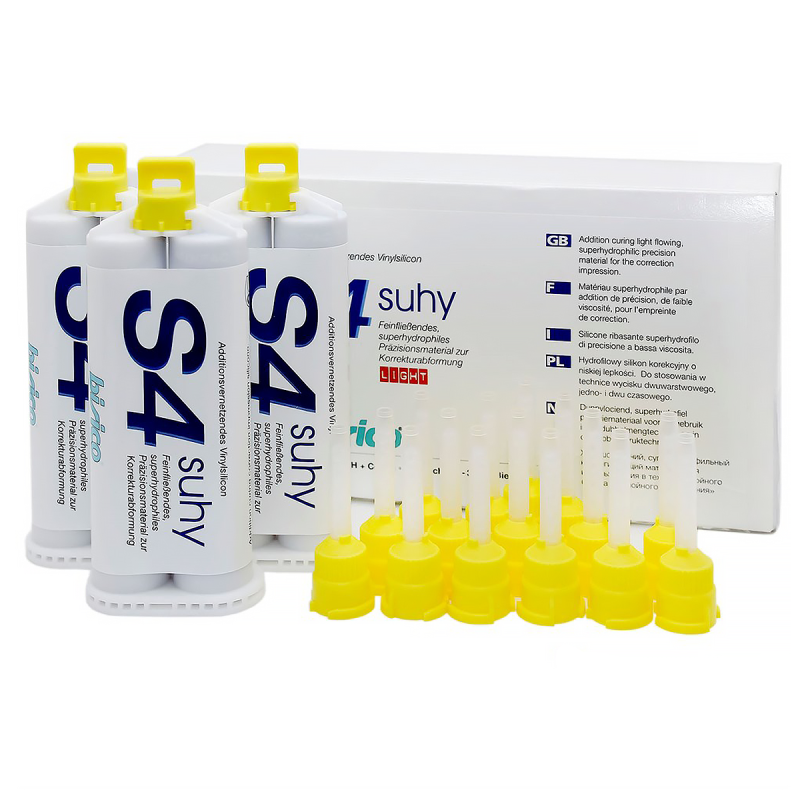 Изображение Bisico S4 Suhy (superhydrophil) коррегирующий материал, 6х50мл + 30 смесителей 1 из 1