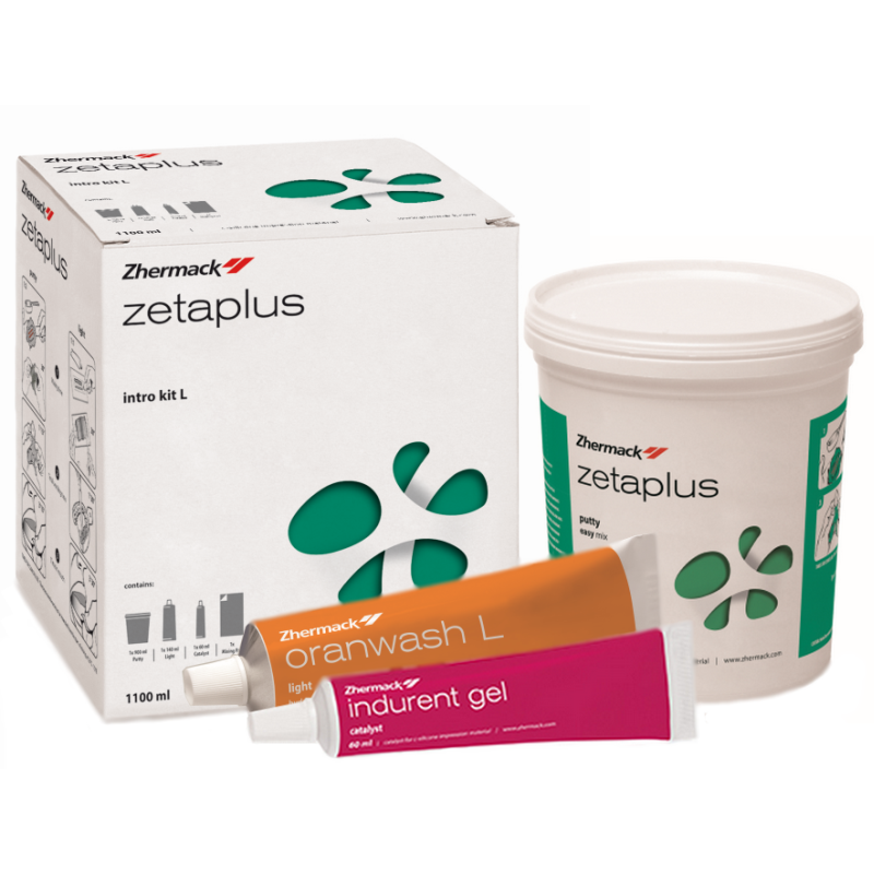 Изображение Zetaplus Intro Kit набор гелей для оттисков (900мл зетаплюс + 140мл оранваш + 60мл индурент гель) 1 из 1