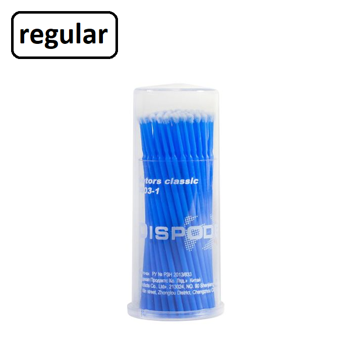 Изображение Аппликаторы щеточки Dispodent Classic, размер Regular, средние, 100шт