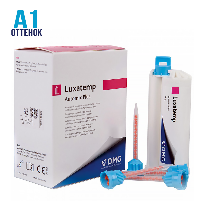 Изображение Люксатемп / Luxatemp Automix Plus, оттенок А1, картридж 76 гр., самополимеризующийся композит 1 из 1