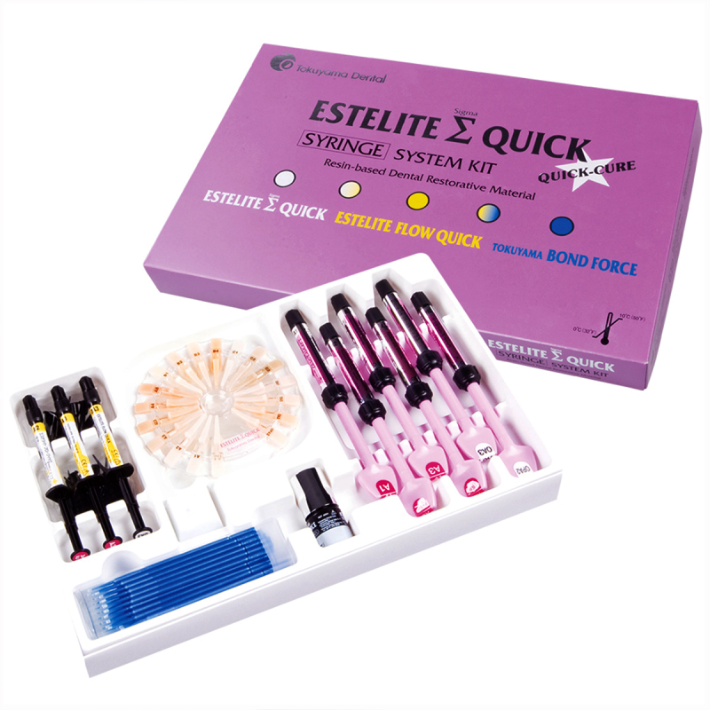 Изображение Набор Estelite Sigma Quick 6 шт + Flow Quick 3 шт. + адгезив Bond Fotce + аппликаторы 1 из 1
