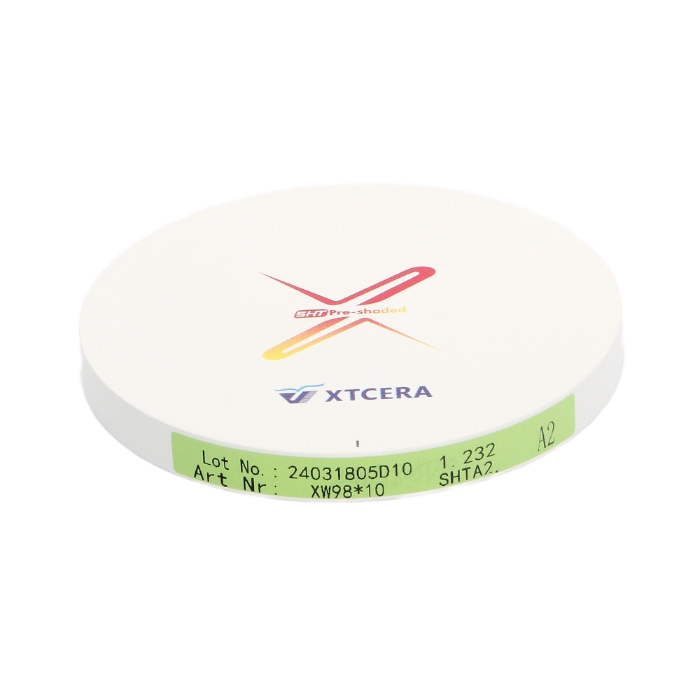 Изображение XTCERA XW 98х10мм SHT цвет A2, диск циркониевый, 1шт 2 из 3