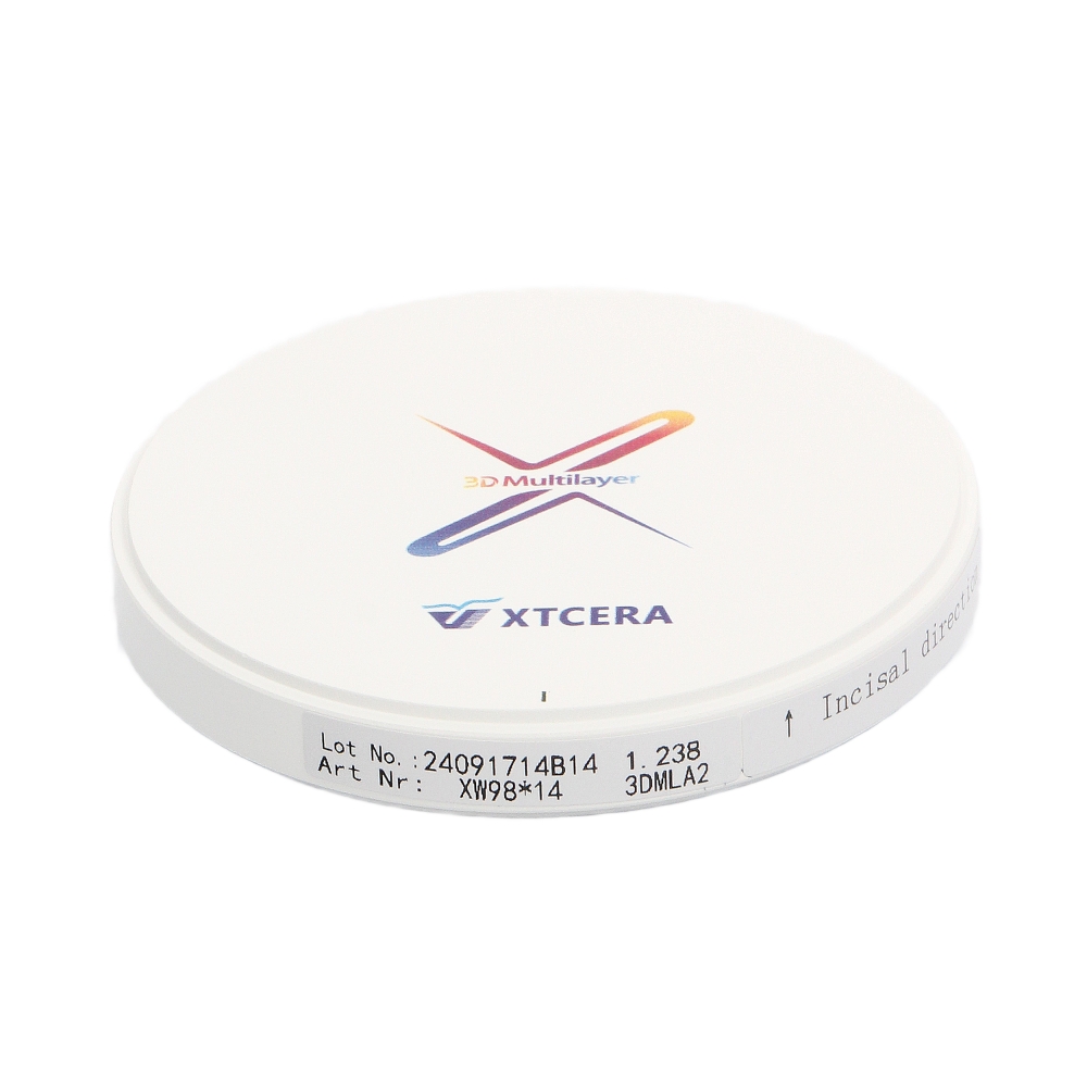 Изображение XTCERA XW 98х14мм 3D ML цвет A2, диск циркониевый, 1шт 2 из 3