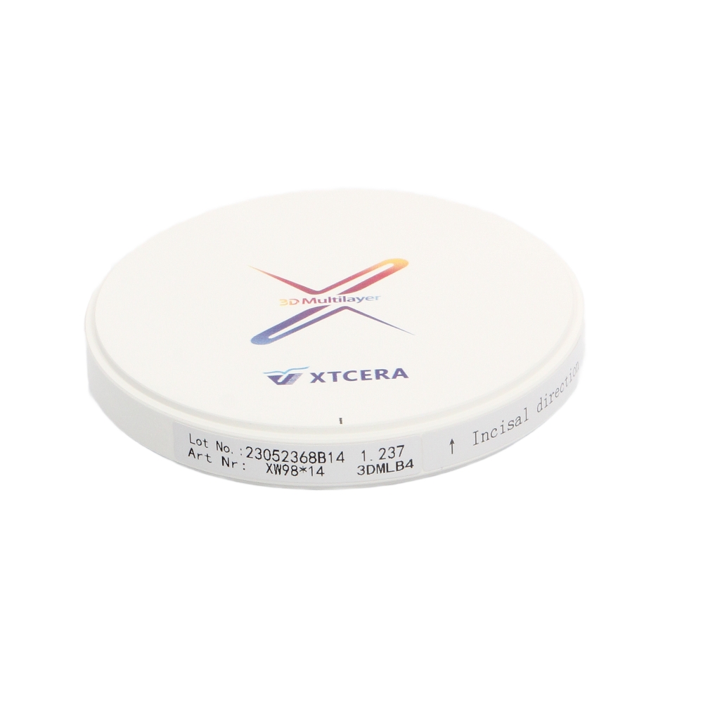 Изображение XTCERA XW 98х14мм 3D ML цвет B4, диск циркониевый, 1шт 2 из 3