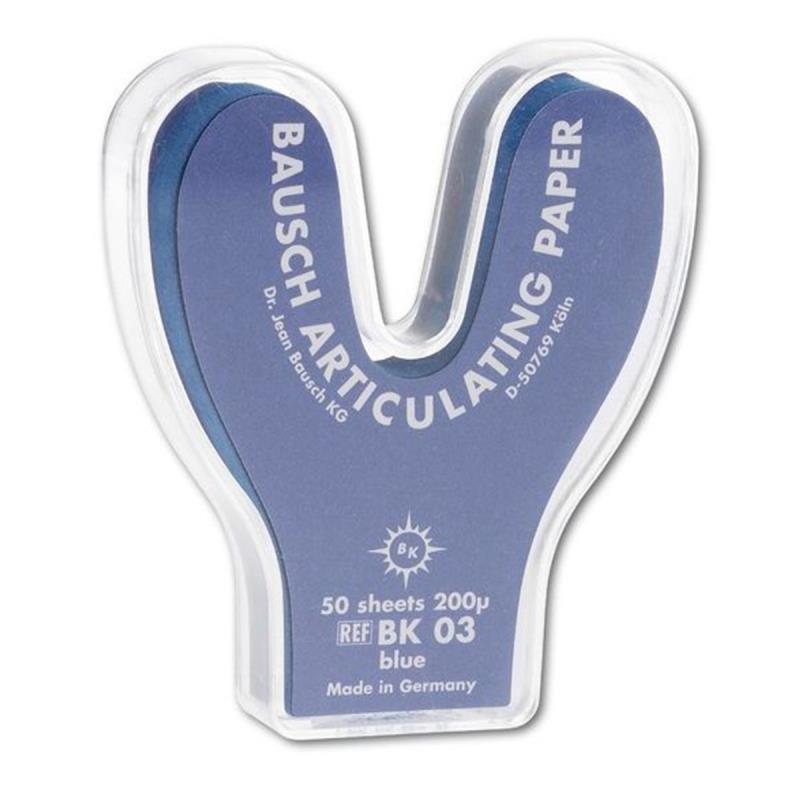 Изображение BK 53 Бумага артикуляционная Bausch подкова 50л голубая 1 из 1