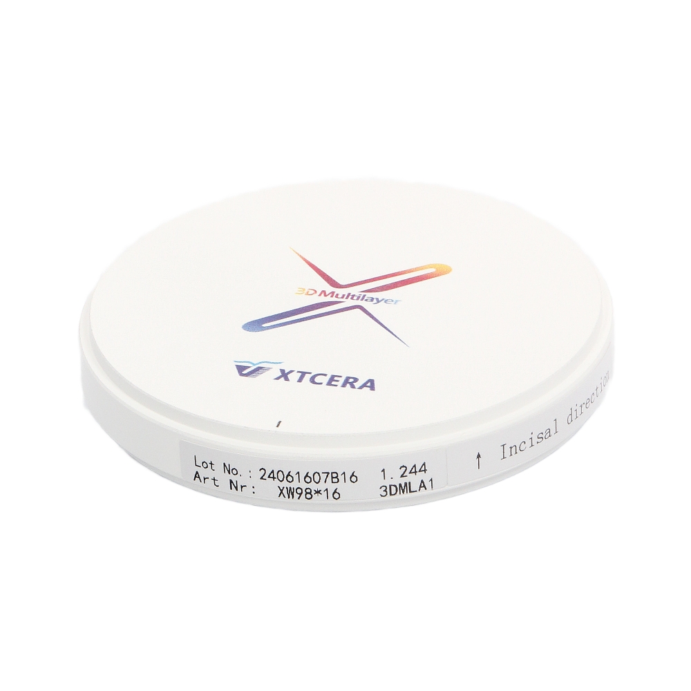 Изображение XTCERA XW 98х16мм 3D ML цвет A1, диск циркониевый, 1шт 2 из 3