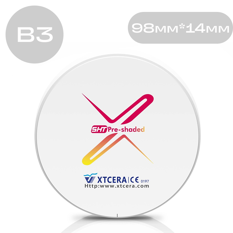 Изображение ИКСТЦЕРА / XTCERA диск циркониевый XW 98мм х 14мм SHT B3