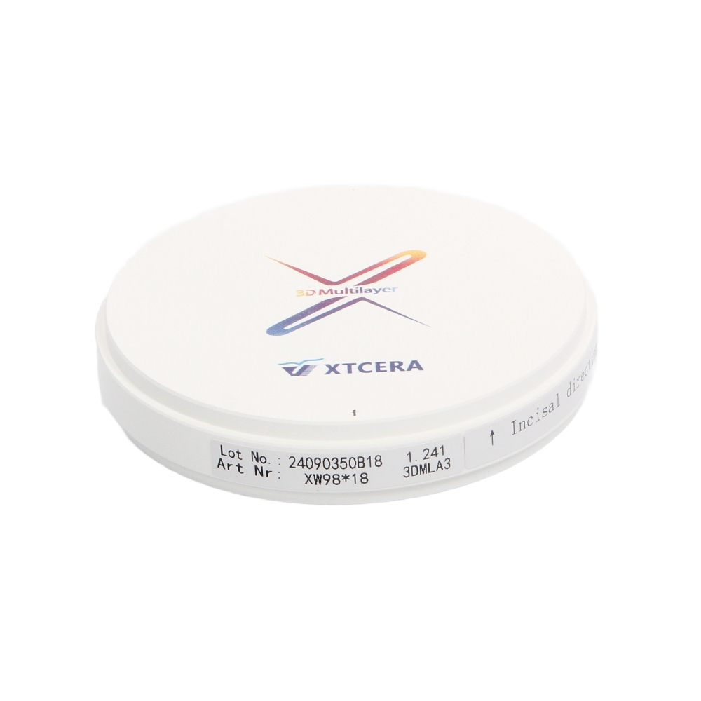 Изображение XTCERA XW 98х18мм 3D ML цвет A3, диск циркониевый, 1шт 2 из 3