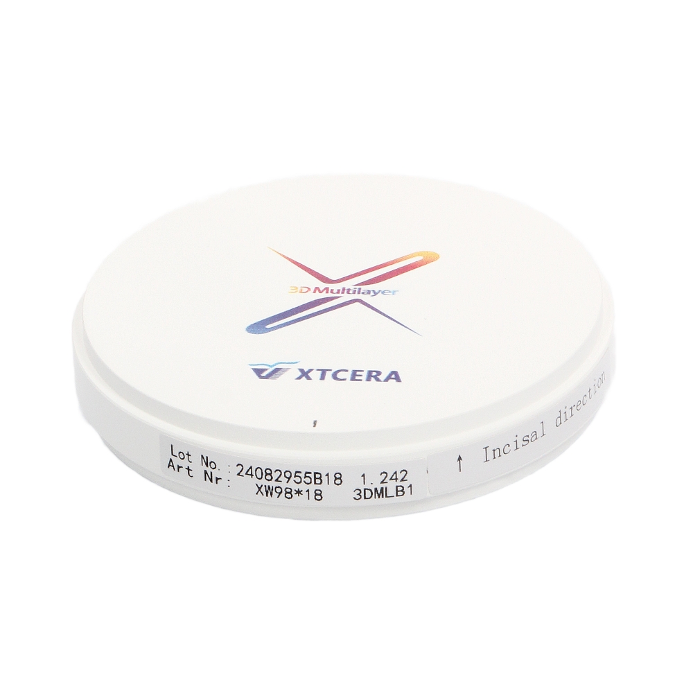 Изображение XTCERA XW 98х18мм 3D ML цвет B1, диск циркониевый, 1шт 2 из 3