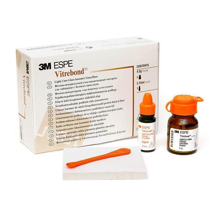 Изображение Набор Витребонд / Vitrebond Base Kit, прокладочный материал, порошок 4,5 гр, жидкость 2,75 мл