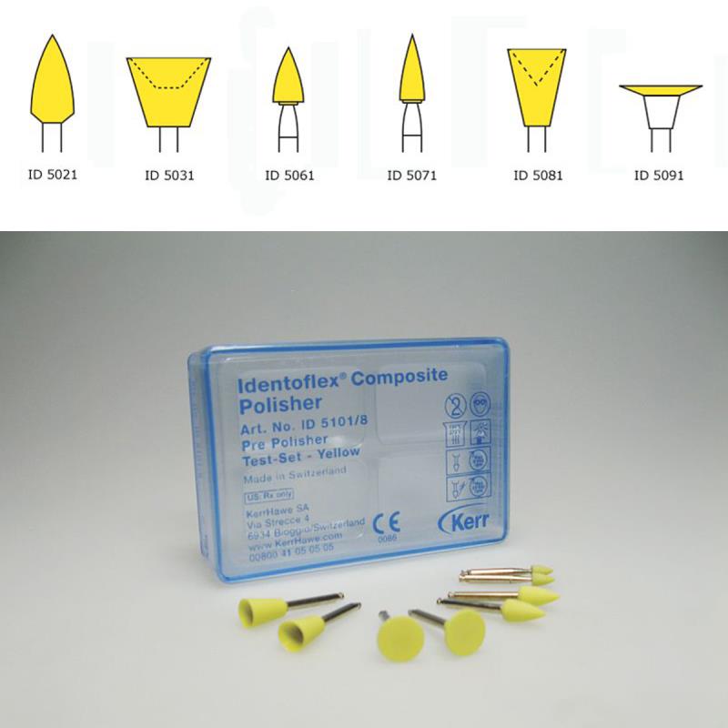 Изображение Полиры д/композитов / Identoflex Composite Prepolishers желтые 12шт 1 из 1