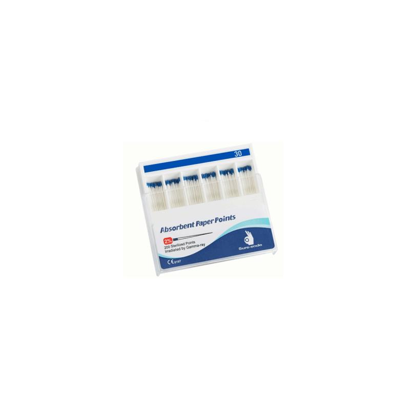 Изображение Штифты бумажные 02 №30 200шт Sure  Endo 1 из 1