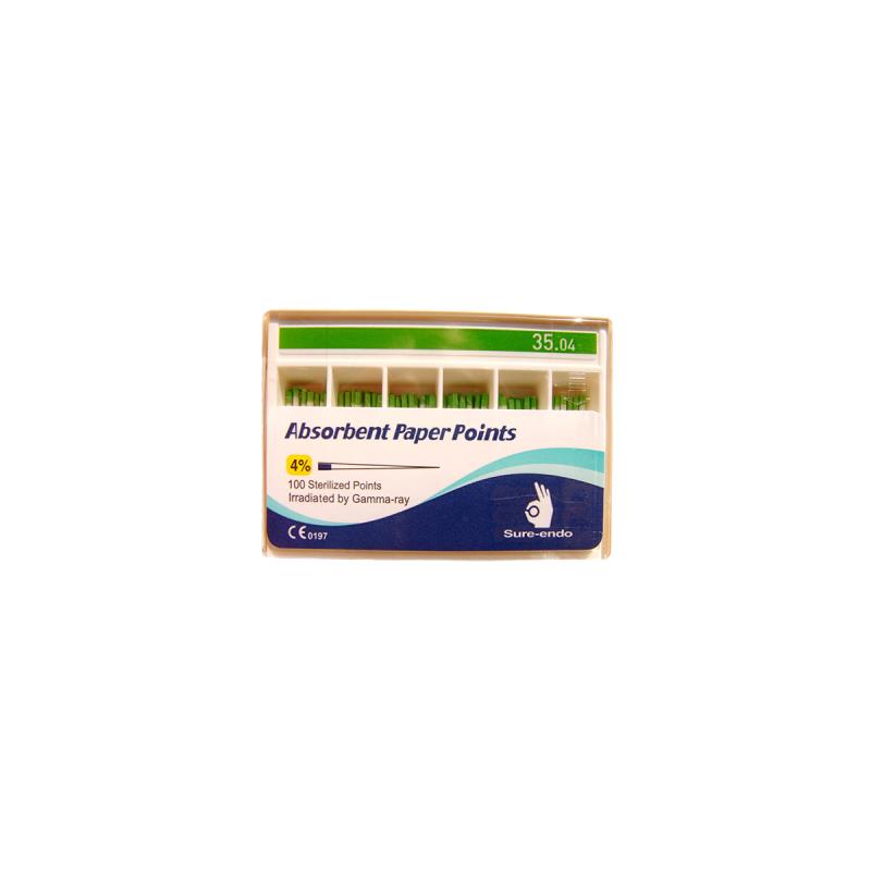 Изображение Штифты бумажные 02 №35 200шт Sure  Endo 1 из 1