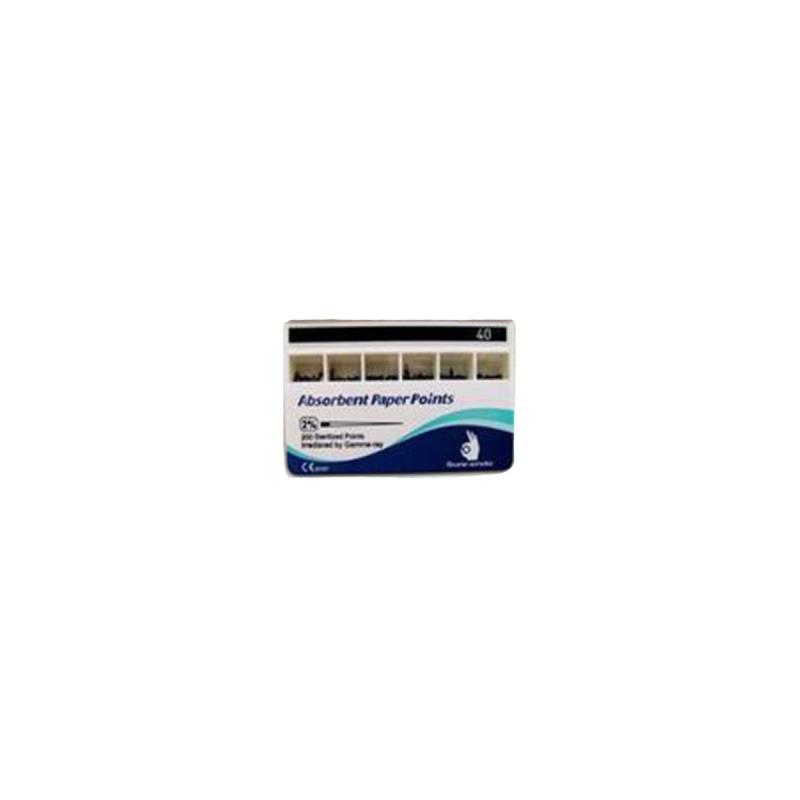 Изображение Штифты бумажные 02 №40 200шт Sure  Endo 1 из 1