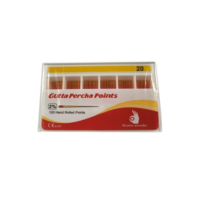 Изображение Штифты гуттаперчевые №20 120шт Sure Endo 1 из 1