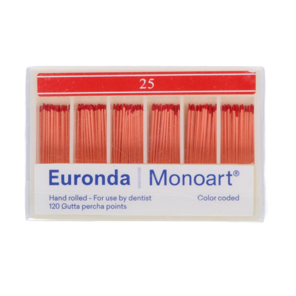 Изображение Штифты гуттаперчевые №25 Euronda, 120шт 1 из 2