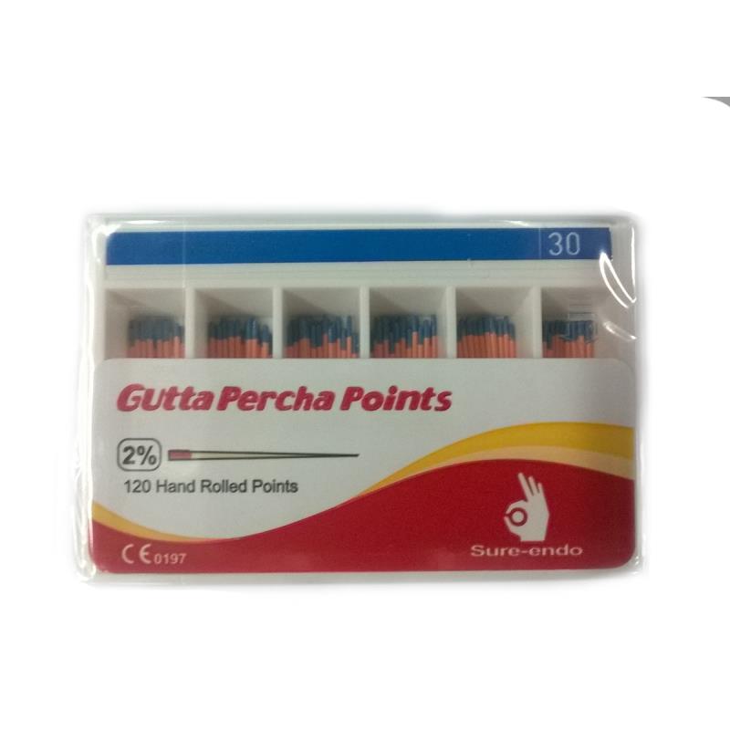 Изображение Штифты гуттаперчевые №30 120шт Sure Endo 1 из 1