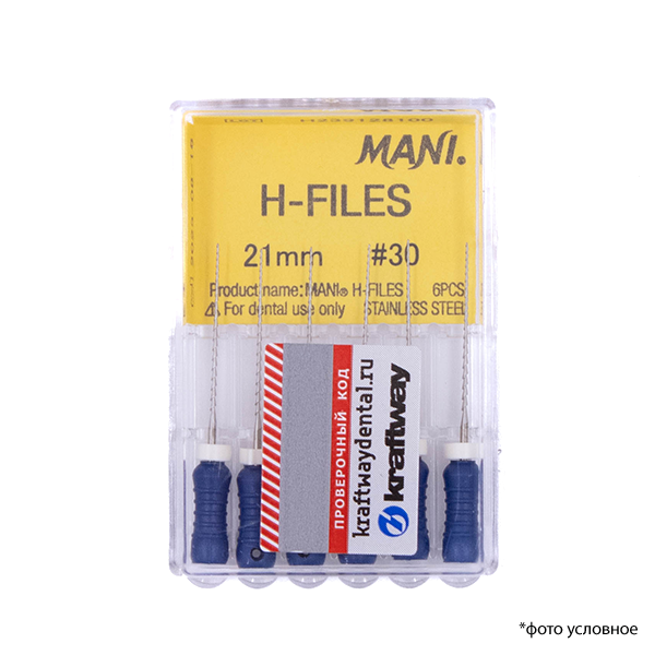 Изображение Н-файлы/H-Files 030/21мм 6шт Mani 1 из 1