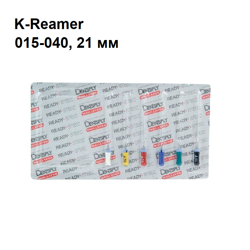 Изображение К-римеры / K-Reamer 015-40/21мм 6шт Maillefer A011D02190012 1 из 1