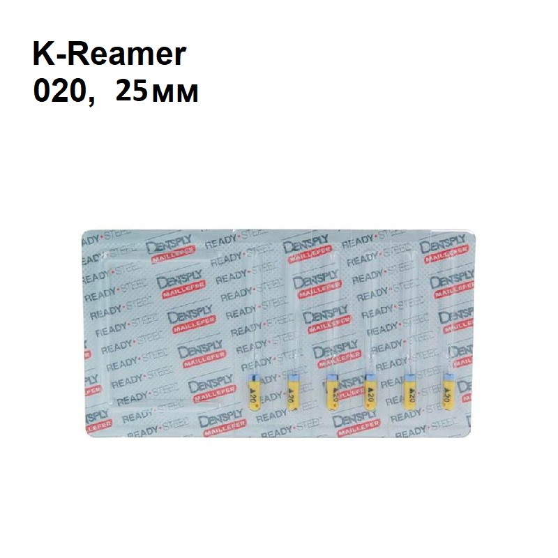 Изображение К-римеры / K-Reamer 020/25мм 6шт Maillefer A011D02502012 1 из 1