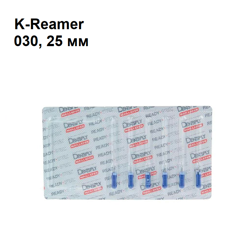 Изображение К-римеры / K-Reamer 030/25мм 6шт Maillefer A011D02503012 1 из 1