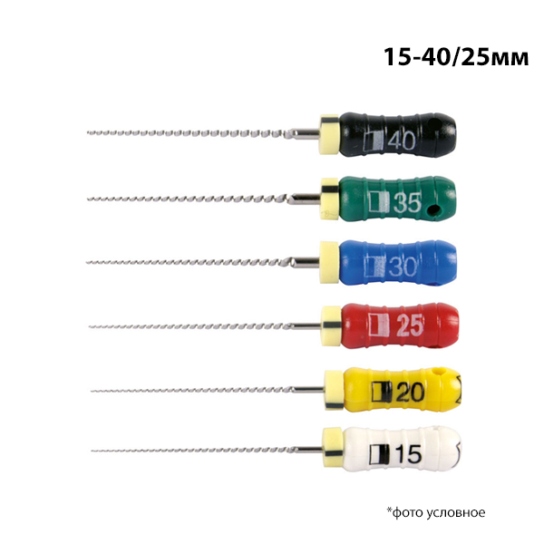 Изображение Нитифлекс / File Nitiflex 015-40/25мм 6шт Maillefer A012N02590000(12) 1 из 1