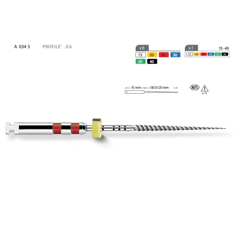 Изображение Файлы ProFile .06 Tapers (6 шт.) 1 из 1