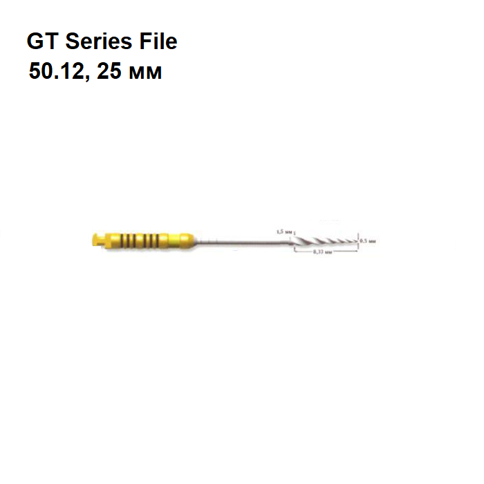 Изображение Файлы ДжиТи / GT Series File 25mm 12/50 6шт Maillefer A045022501200 1 из 1