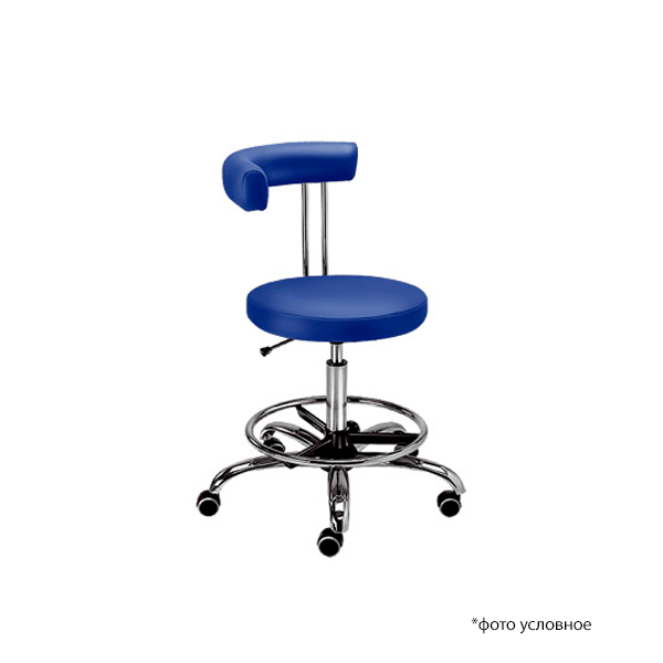 Изображение Стул Д10Л / D10L колор BLU6(Blue) с опорой для ног