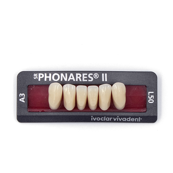 Изображение Зубы фронтальные нижние SR Phonares II Ant. set of 6 L50 A3 645166 1 из 1