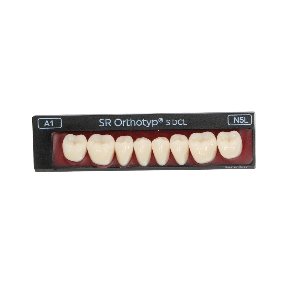 Изображение Зубы SR Orthotyp S DCL форма N5L, цвет A1, боковые нижние, 8шт