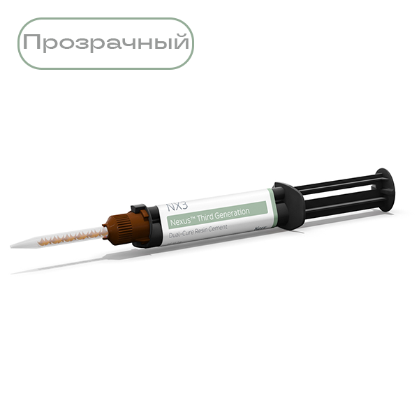 Изображение Цемент NX3 двойного отверждения (прозрачный), двойной шприц, 5гр