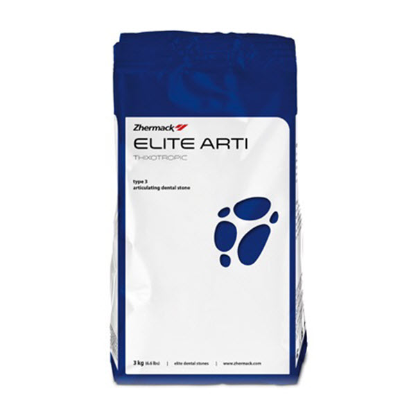 Изображение Гипс Elite Arti 3 класс для артикулятора, цвет белый, 3кг 1 из 1