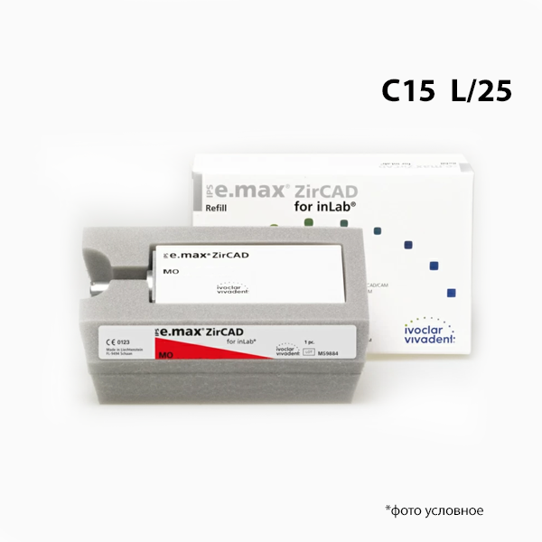 Изображение Емакс / ZirCAD inLab MO0 C15 L/25 602440 1 из 1