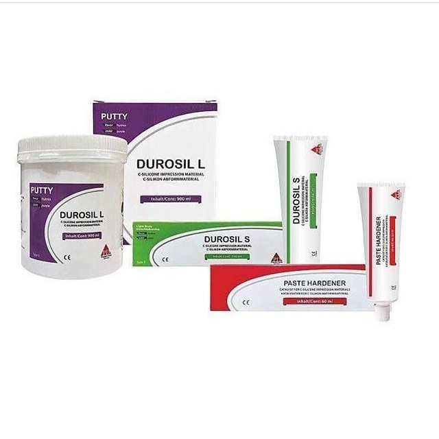 Изображение DUROSIL KIT-С Набор - база C-силикон Durosil L,  катализатор PAste Hardener, коррегирующий слой Durosil S, 900 мл + 60 мл + 140 мл 1 из 1