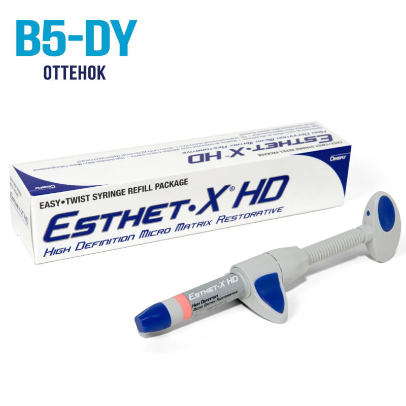 Изображение Эстет-Икс / Esthet-X HD композит, оттенок B5-DY (темно-желтый), в шприце объемом 3 гр. 1 из 1