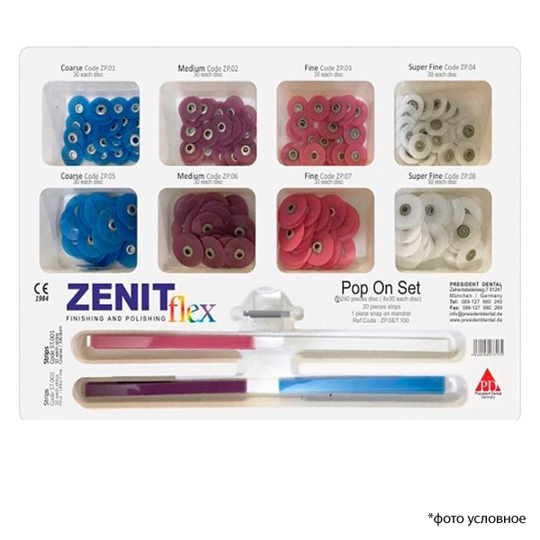 Изображение Zenit Flex Pop On kit, шт 8уп*30шт, 20 штрипсов 1 из 1