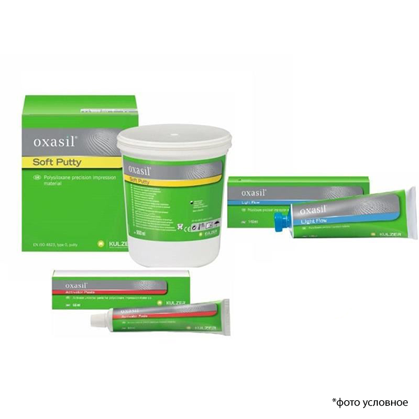 Изображение Набор Oxasil Kit: Soft Putty + Activator Paste + Light Flow